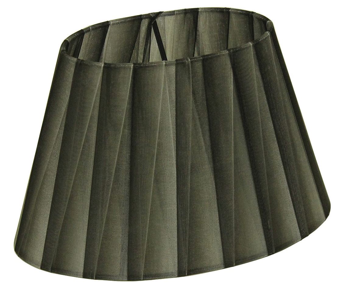 Oriva -varjostin ovaali (22 cm) vaaleanmusta