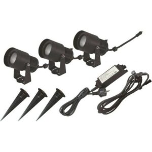 Malmbergs Spot IV LED KIT 3 x 6W puutarhavalaisinpaketti