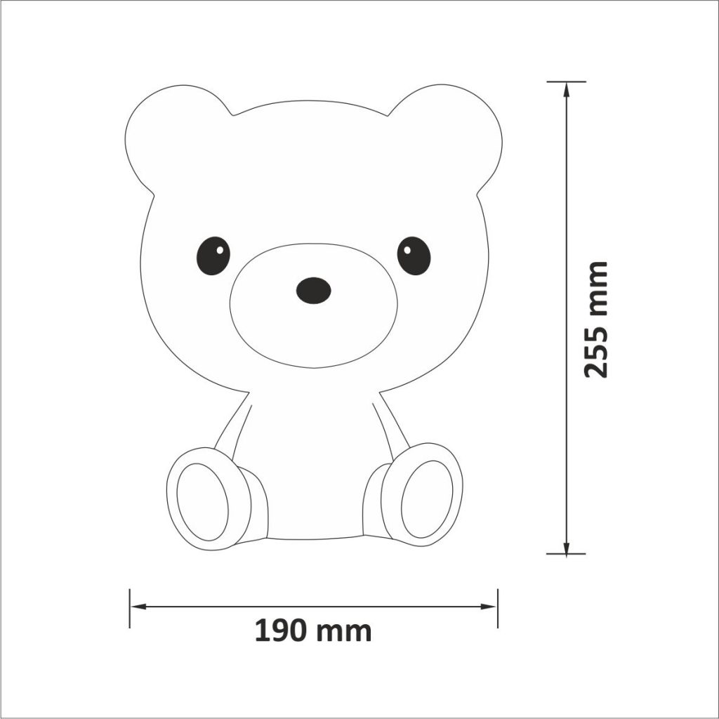 Jääkarhu -Led Pöytävalaisin (POLAR BEAR) - Image 4