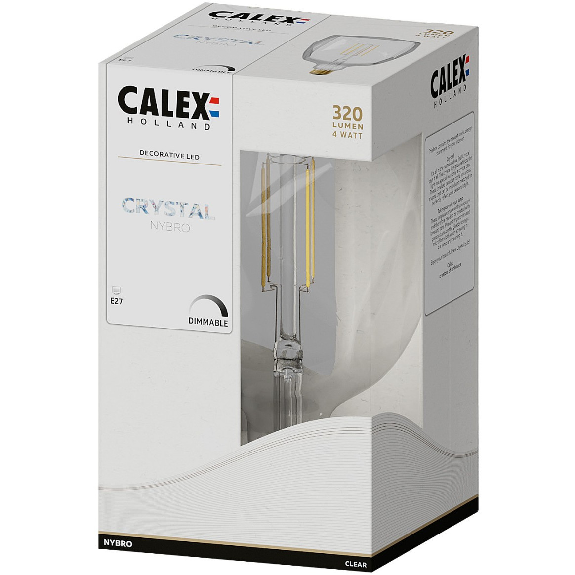 Calex Crystal E27 LED DIM Nybro - Image 3
