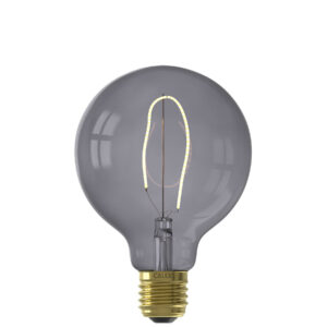 Calex Nora E27 LED DIM G95 topaasinharmaa