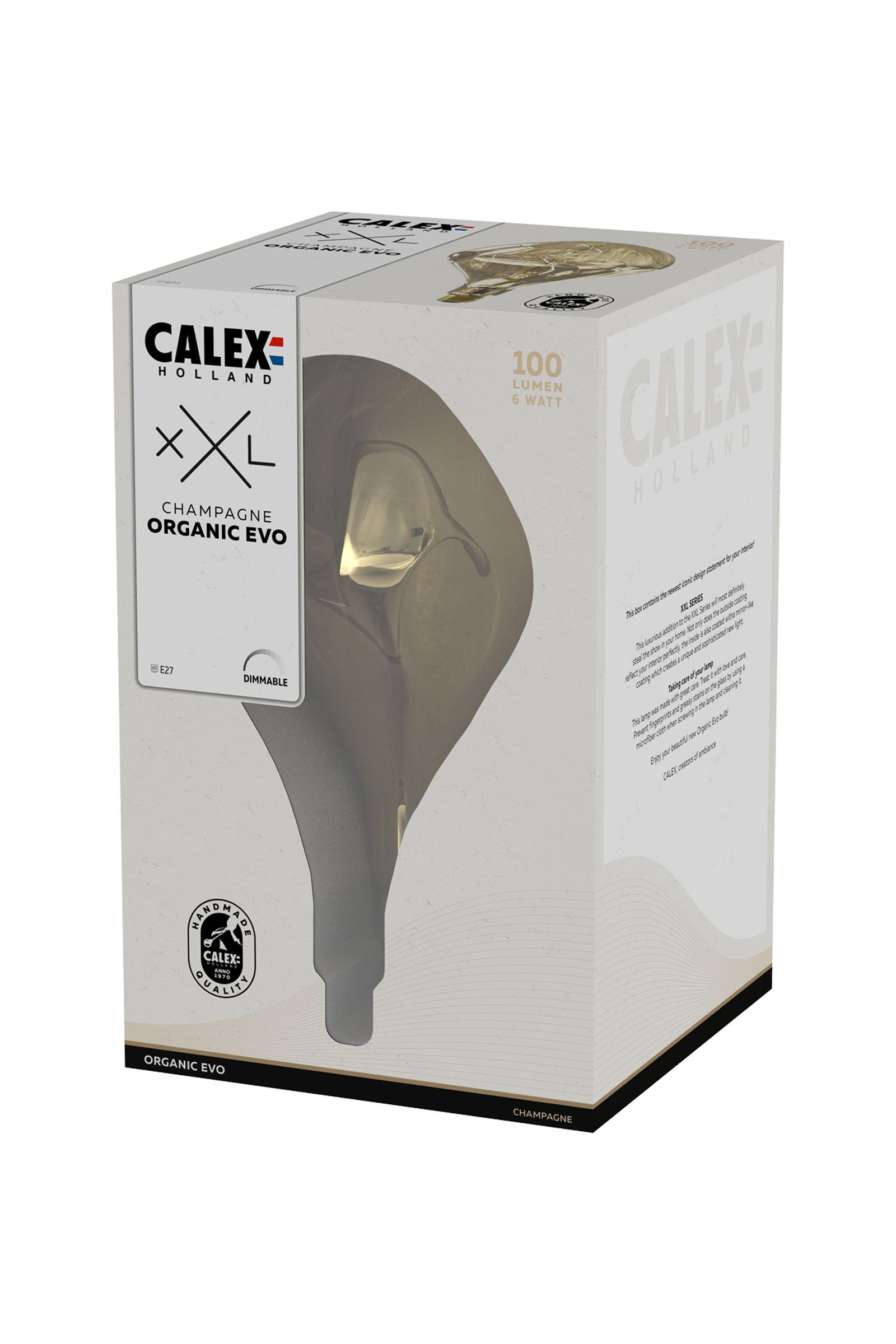 Calex Organic Evo E27 LED DIM champagne - Image 4