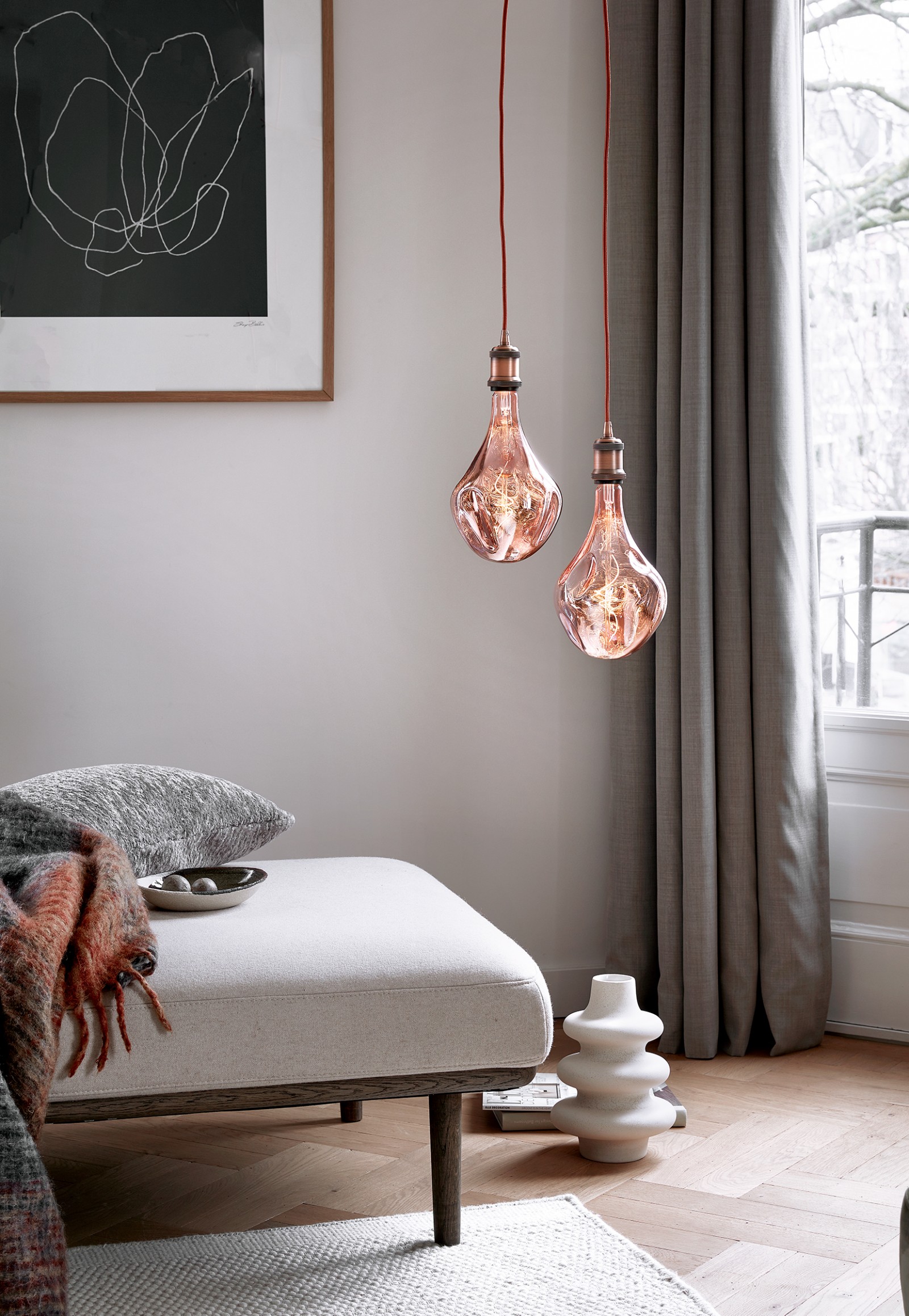 Calex Organic Evo E27 LED DIM rose - Image 3
