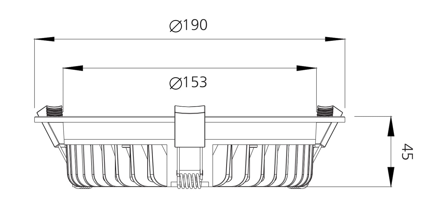 JL LED-alasvalo 18W valkoinen (himmennettävä) - Image 2