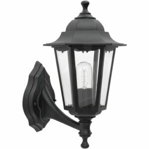 Malmbergs Idefjord-seinävalaisin (IP44) musta 38 cm