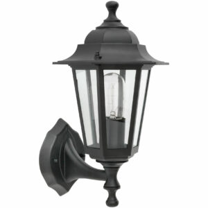 Malmbergs Idefjord-seinävalaisin (IP44) musta 35 cm