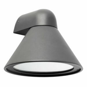 E.Lite Pals-seinävalaisin (IP65) tummanharmaa