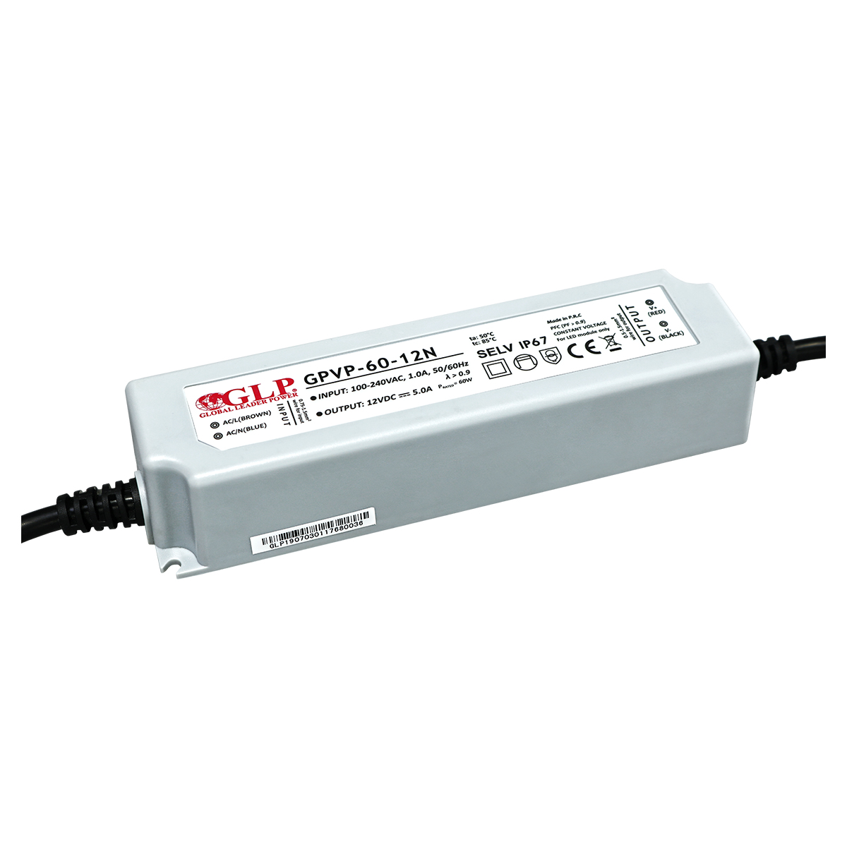 LED-muuntaja 24V 60W (IP67)