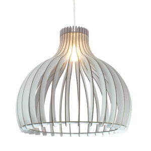FocusLight Orsa riippuvalaisin 56 cm valkoinen terassille IP44