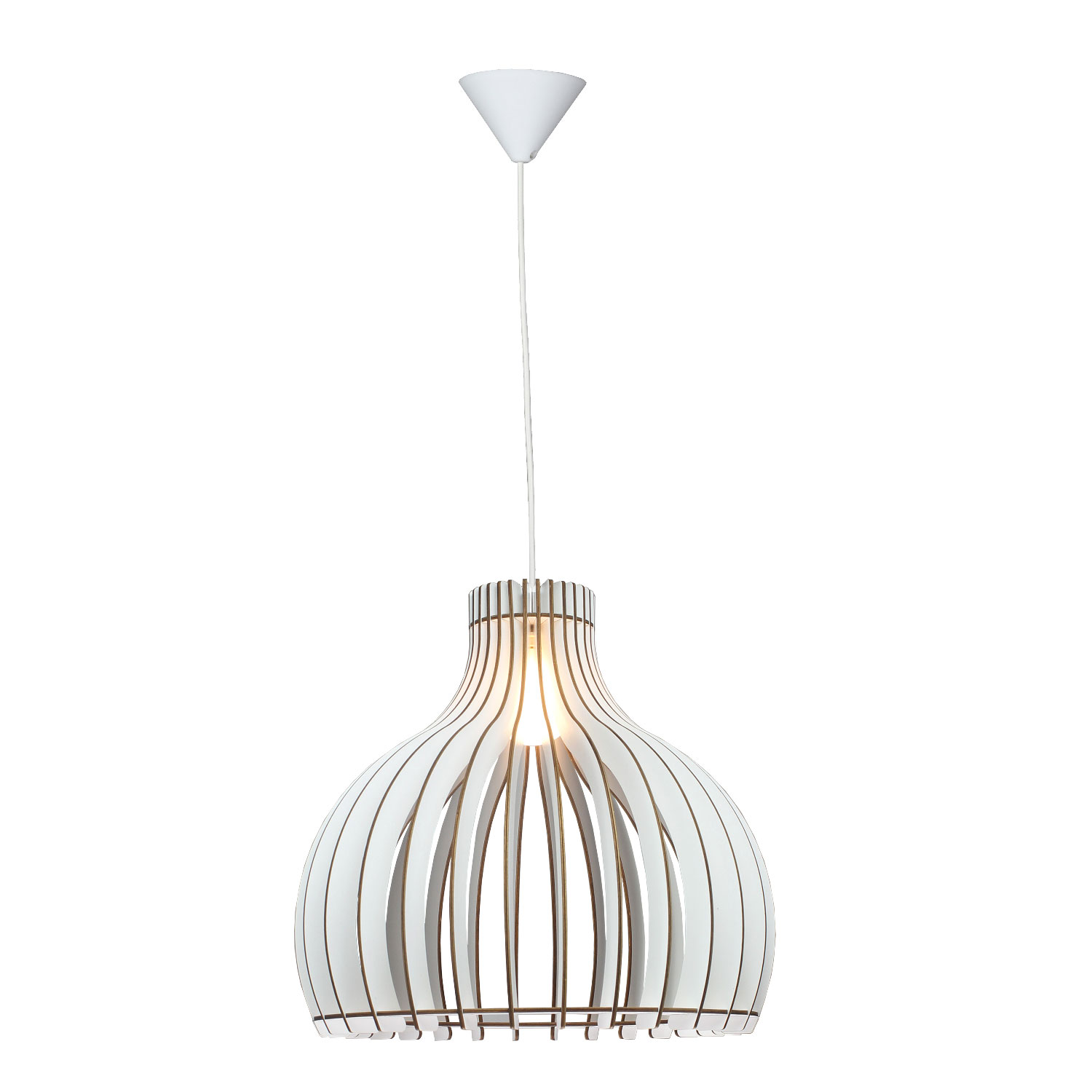 FocusLight Orsa riippuvalaisin 43 cm valkoinen