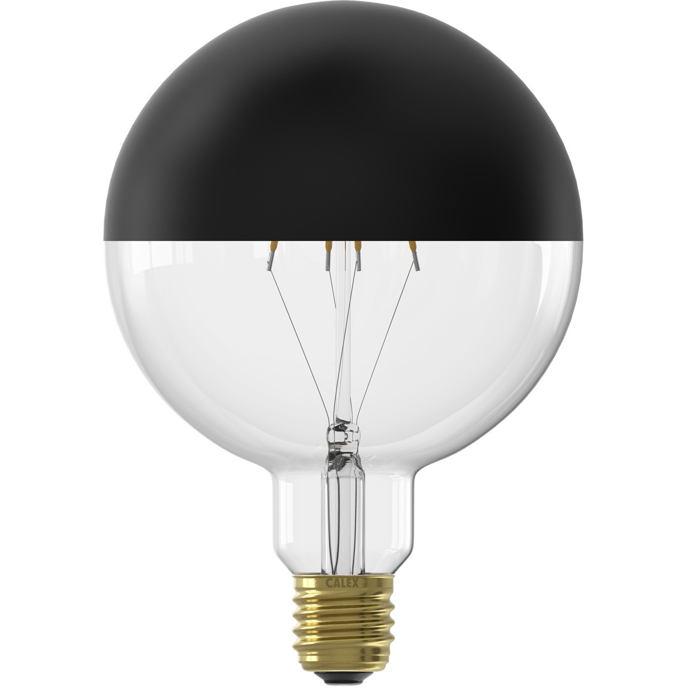 Calex Pääpeili G125 E27 LED DIM musta