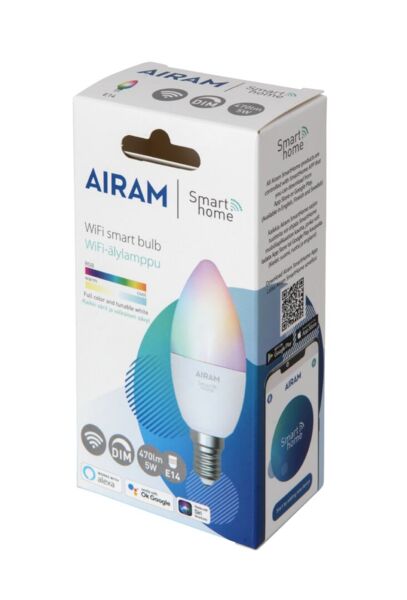 Airam Smart CCT RGBW C37 470lm E14 - Image 6