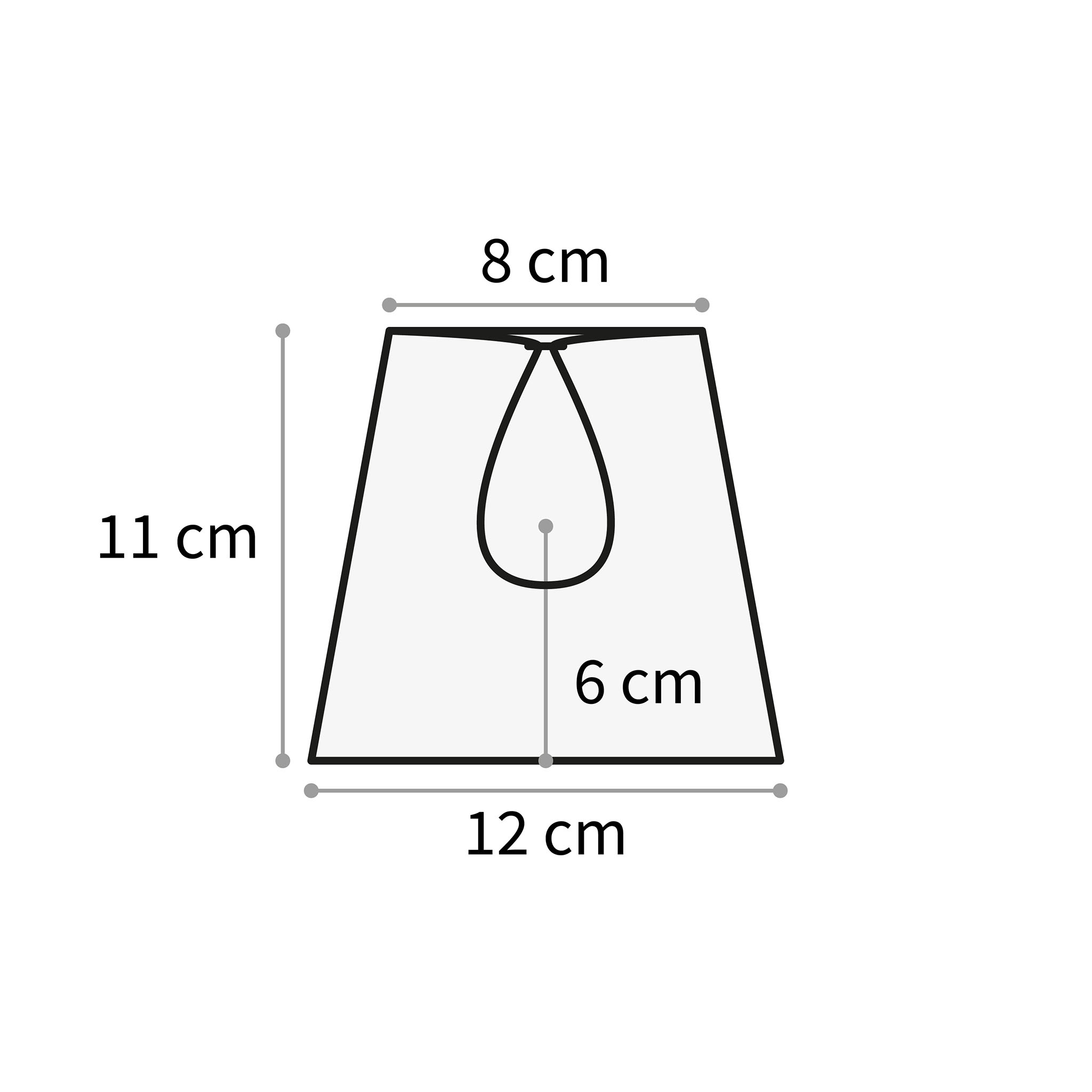 Valaisin Grönlund kruunuvarjostin 12 cm natur kultareuna - Image 2