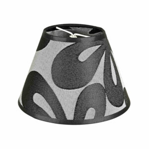 Valaisin Grönlund varjostin 15 cm harmaa-musta kukka