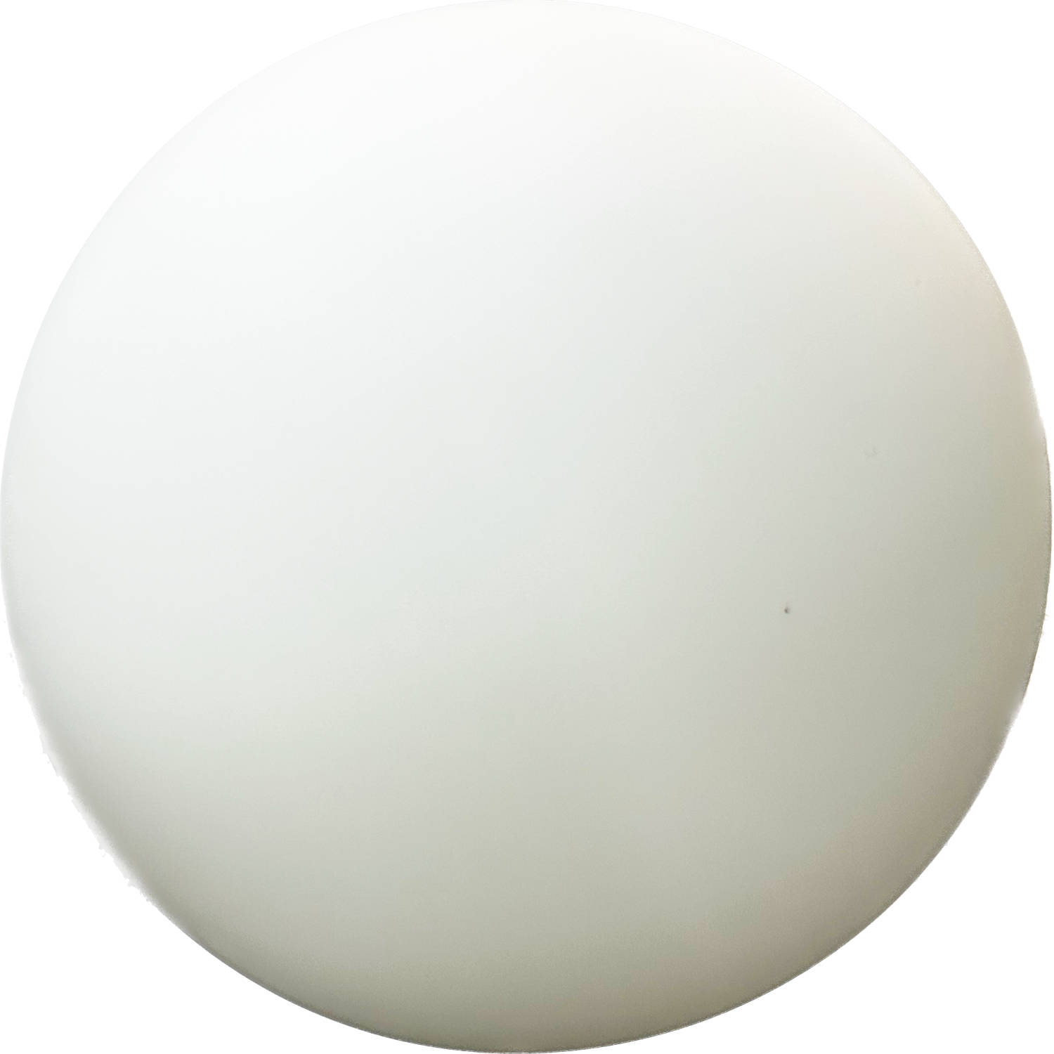 Pallokupu Ø120mm matta valkoinen, aukko 55 mm
