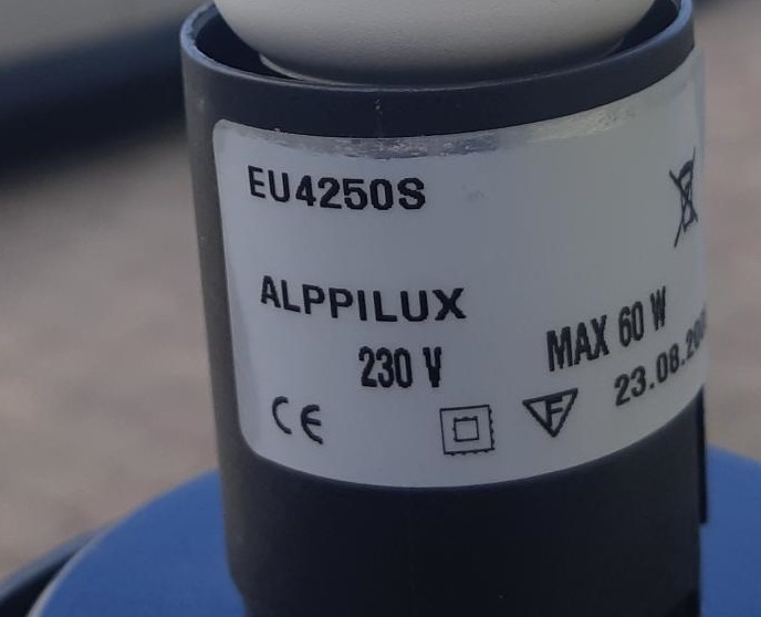 Pallokupu Ø250mm bajonetti 100mm savu Euli - Image 3