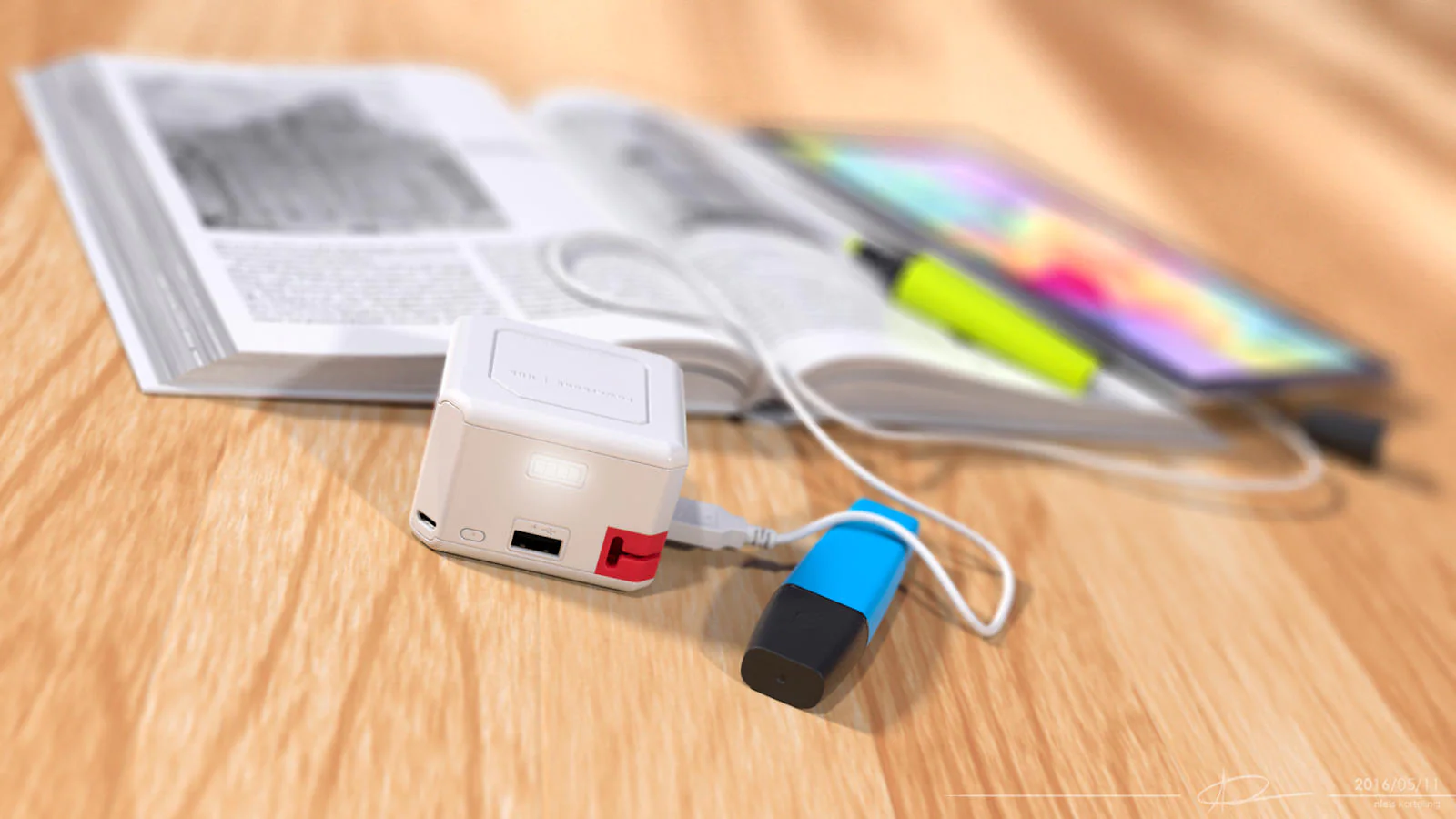 PowerUSB HUB iso (4 x USB-A + 1 x micro-USB) 5000mAh - Image 4