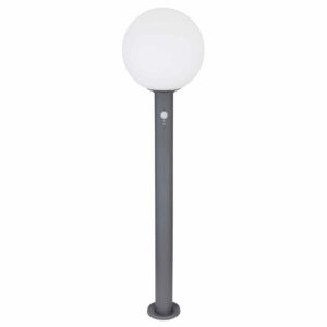 Focuslight Ossy pylväsvalaisin 100 cm IP44 liiketunnistimella harmaa