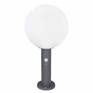 Focuslight Ossy pylväsvalaisin 50 cm IP44 liiketunnistimella harmaa