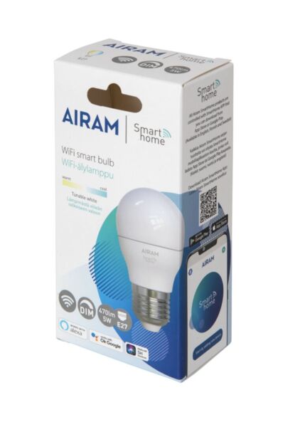 Airam Smart CCT P45 470lm E27 - Image 4