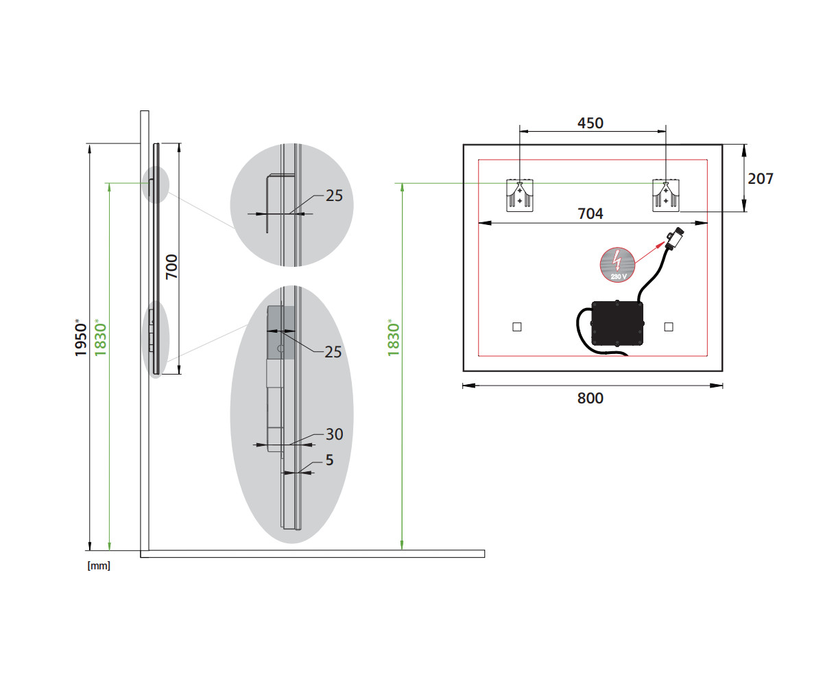 Valopeili Store Square Led 800 - Image 3
