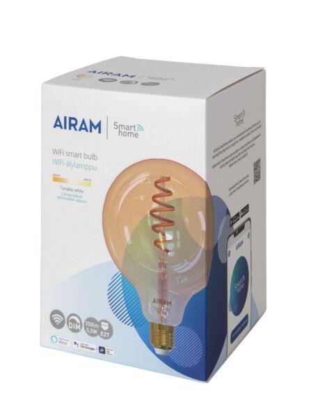 Airam Smart CCT G125 Amber 350lm E27 - Image 5