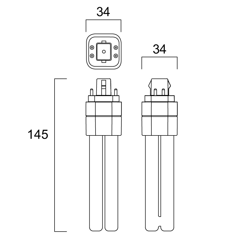 Sylvania LED PL-C 4P 840 (G24q-2) (korvaa 18W pienloistelampun) - Image 2