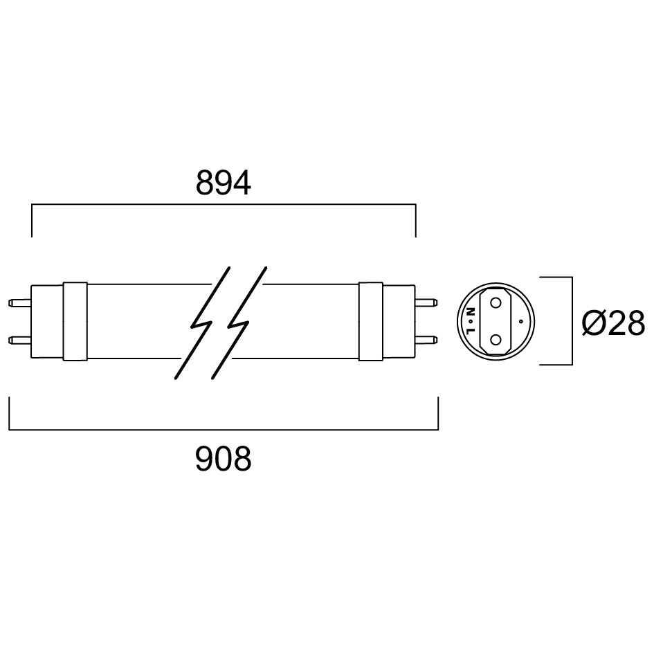 Sylvania LED-valoputki T8 HO 11,3W 908mm 840 (korvaa 30 W:n) - Image 2