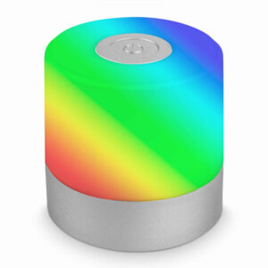 E.Lite Small ladattava pöytävalaisin hopea RGB IP44