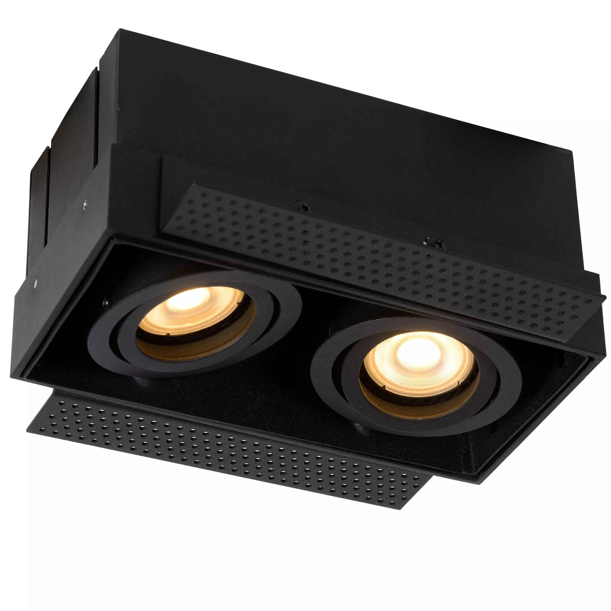 Focuslight Trimless alasvalo neliö musta 2xGU10 - Image 3