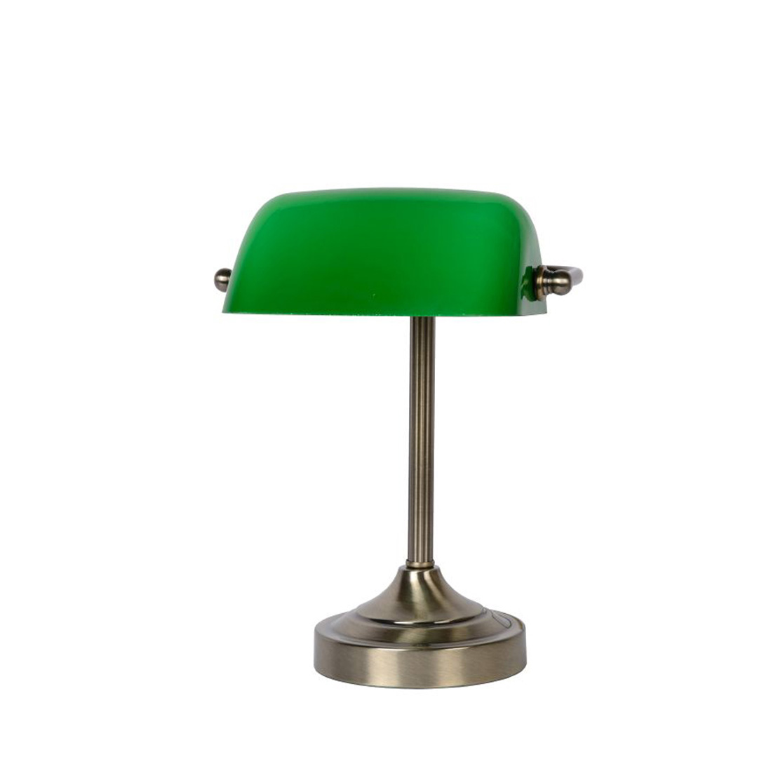 Pankkiirivalaisin antiikkimessinki/vihreä 30 cm - Image 2