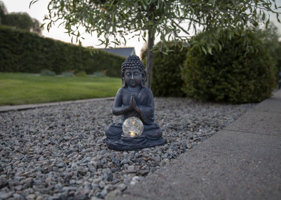 Aurinkokennovalaisin Buddha koristevalaisin - Image 3