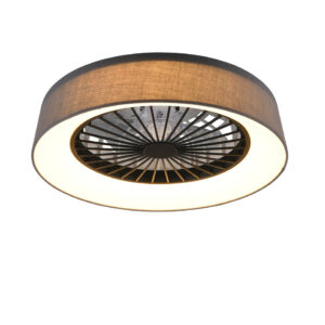 Farsund LED-kattotuuletin 47cm 3500lm CCT harmaa