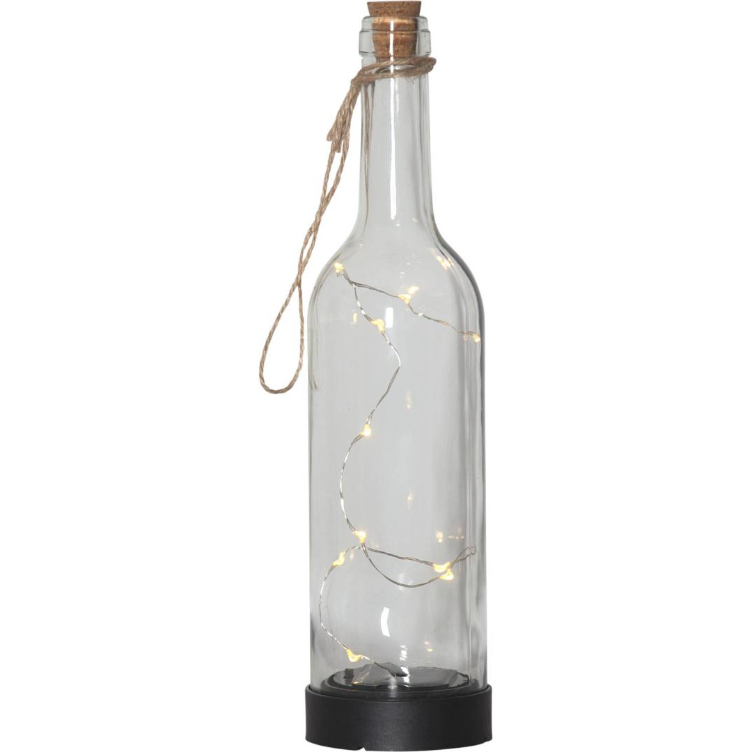 Aurinkokennovalaisin Clear Bottle ulkokoriste