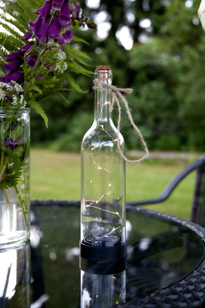 Aurinkokennovalaisin Clear Bottle ulkokoriste - Image 2