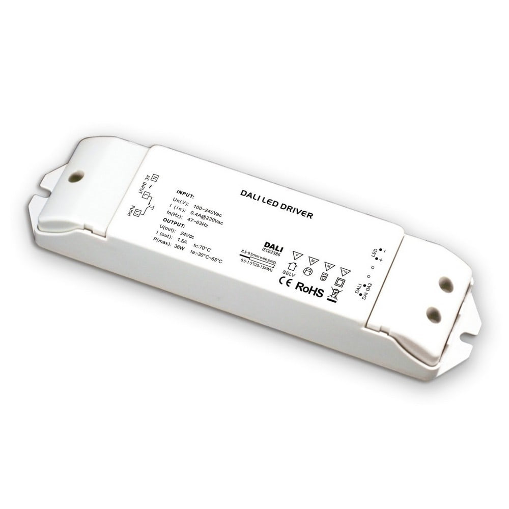 LED-muuntaja DALI/painonappi 12V 36W