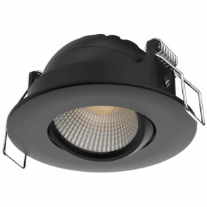 Lumo LED-alasvalo musta suunnattava CCT/DIM/DIP IP65