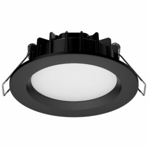 Onno LED-alasvalo musta CCT/DIM/DIP IP44
