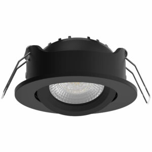 Sulo LED-alasvalo musta suunnattava 5W CCT/DIM IP65