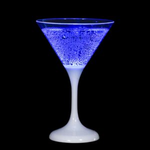 Unison Cocktaillasi valolla sininen