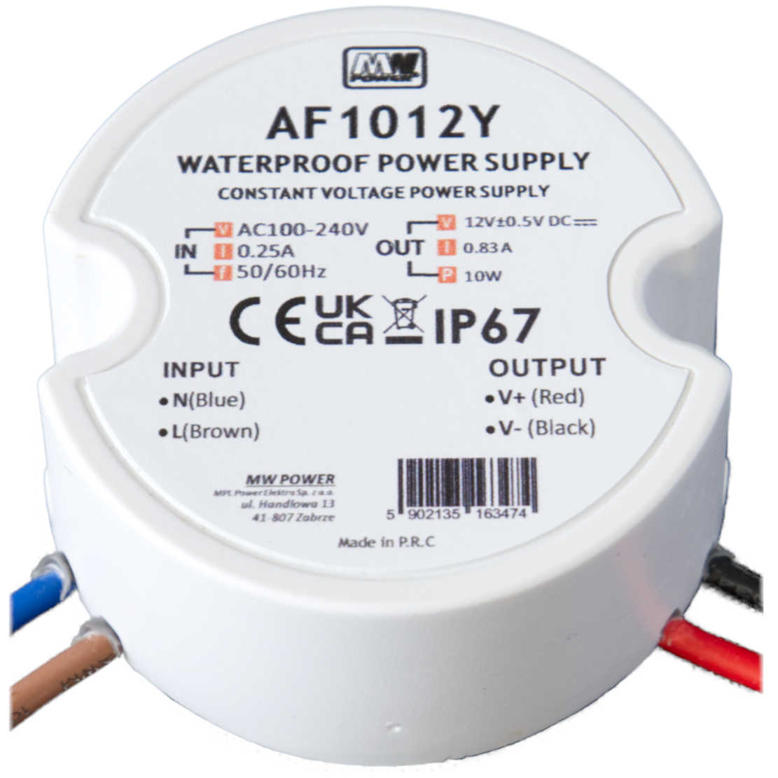 LED-muuntaja 12V 10W (IP67)