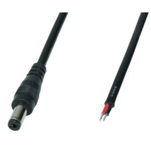 DC-plug liitäntäkaapeli 2.1/5.5 mm uros