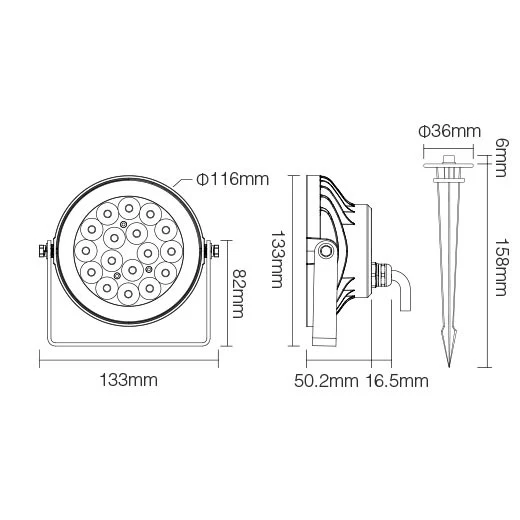 Smart 2.4G RGB+CCT LED puutarhavalaisin - Image 8