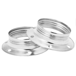 Metallinen kierrelaippa E27 hopea