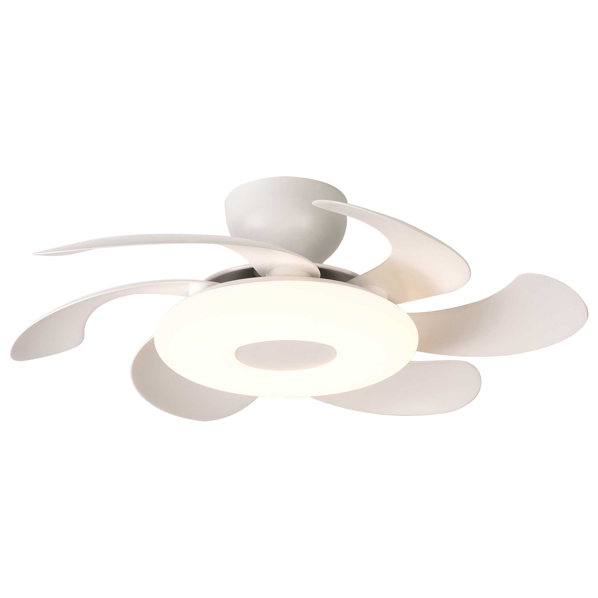 Mantra Flower LED-kattotuuletin 79cm 2800lm valkoinen