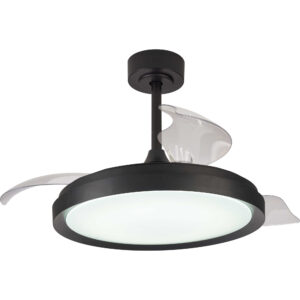 Mantra Mistral LED-kattotuuletin 106cm 3200lm musta