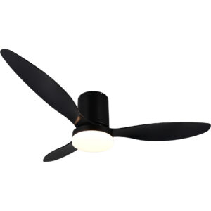 Göteborg LED-kattotuuletin 132cm 2500lm CCT musta