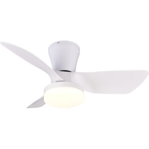 Randers LED-kattotuuletin 76cm 2500lm CCT valkoinen