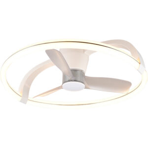 Stockholm LED-kattotuuletin 73cm 4300lm CCT valkoinen