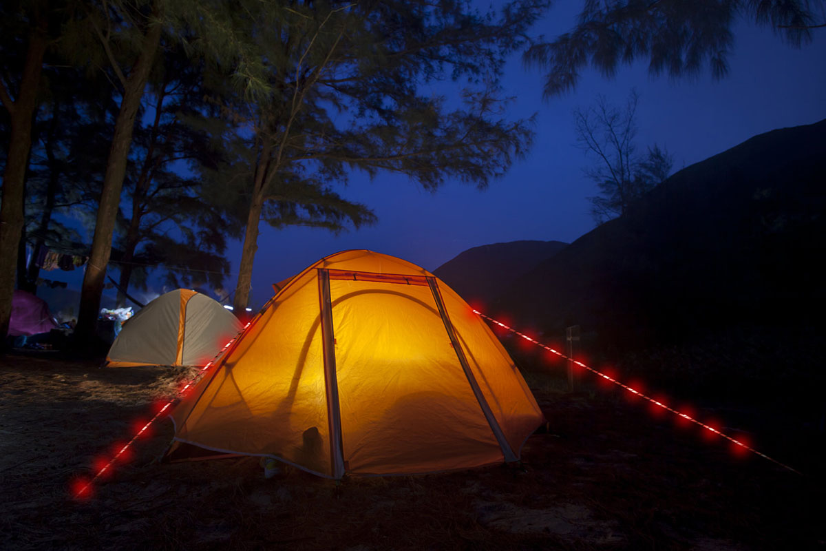 Camprope köysi led-valoilla oranssi 5m - Image 3